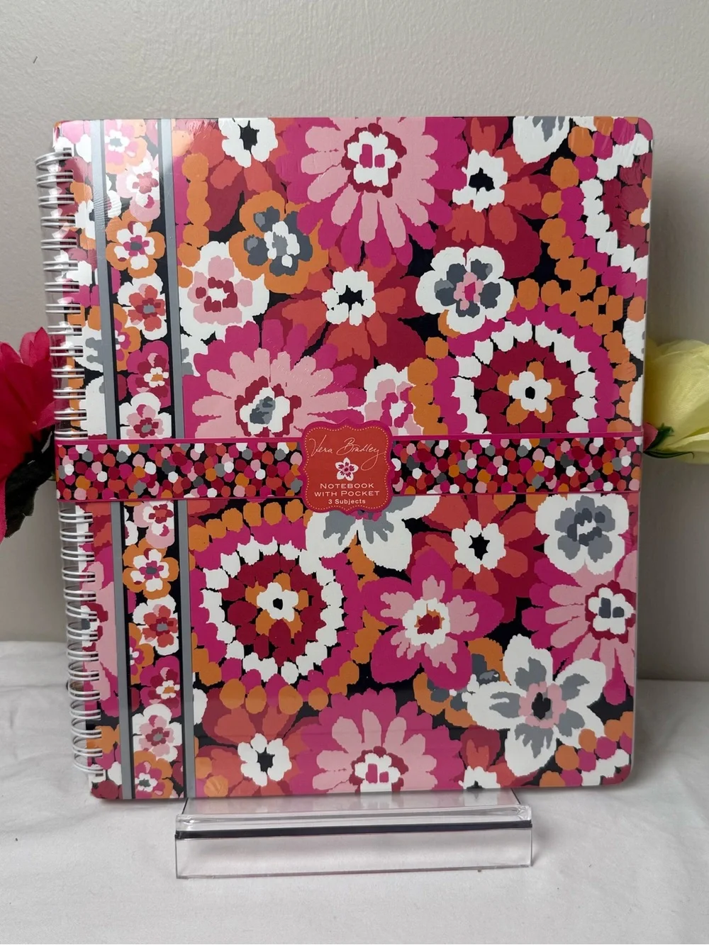 NWT Vera Bradley Pixie Blooms 3-Subject Large Notebook Retired